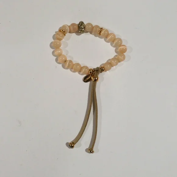 EXPRESS Elegant Beaded Bracelet – Adjustable Brown Leather Cord Fashion Jewelry - Picture 4 of 8